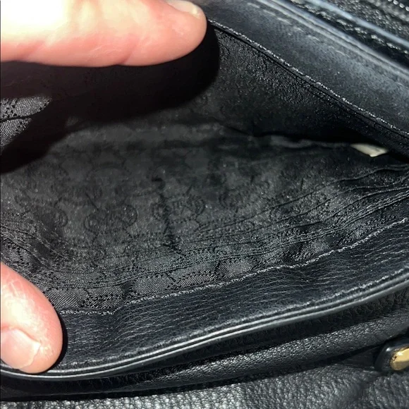 Michael Kors Black Pebbled Leather Crossbody Bag - Picture 8 of 10